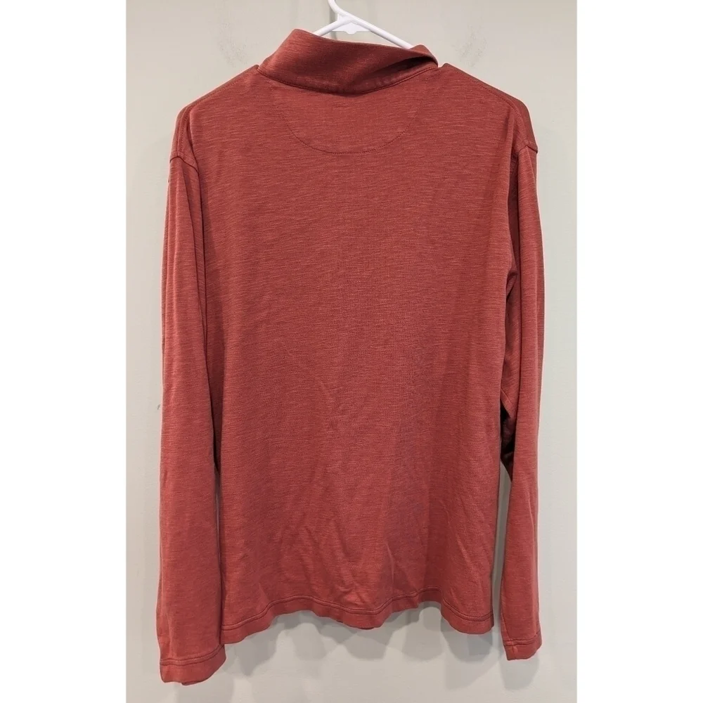 Fish Hippie Quarter Zip Pullover Cotton Modal Blend Size Large